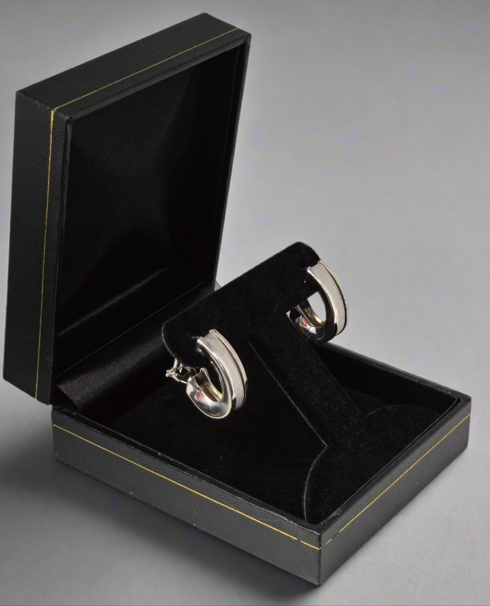 18Kt White Gold Earings