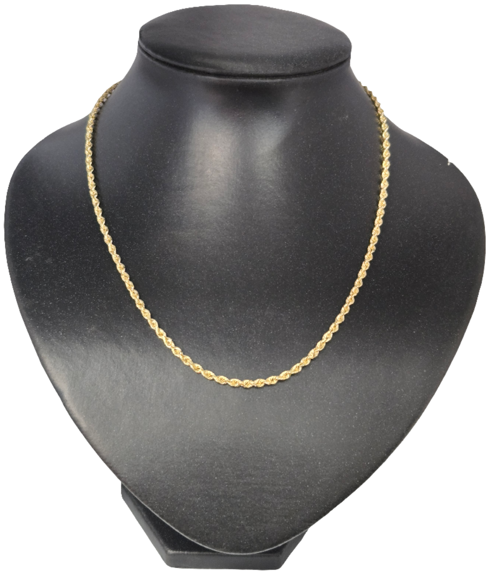 14Kt Yellow Gold Rope Chain