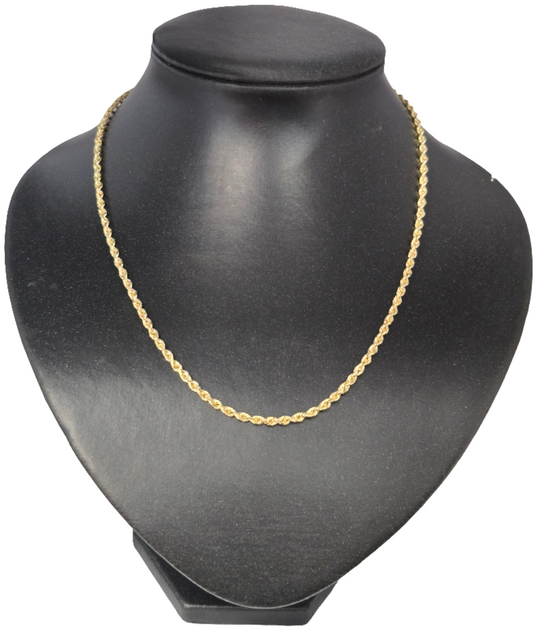 14Kt Yellow Gold Rope Chain