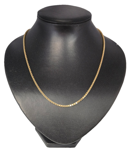 10kt Yellow Gold Box Link Chain