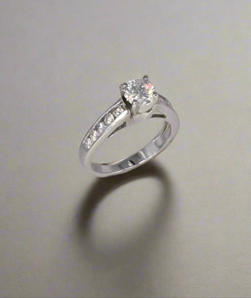 14kt White Gold Engagement Ring