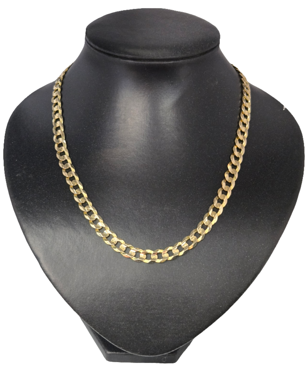 10Kt Yellow Gold Cuban Link Chain