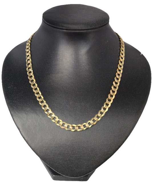 10Kt Yellow Gold Cuban Link Chain