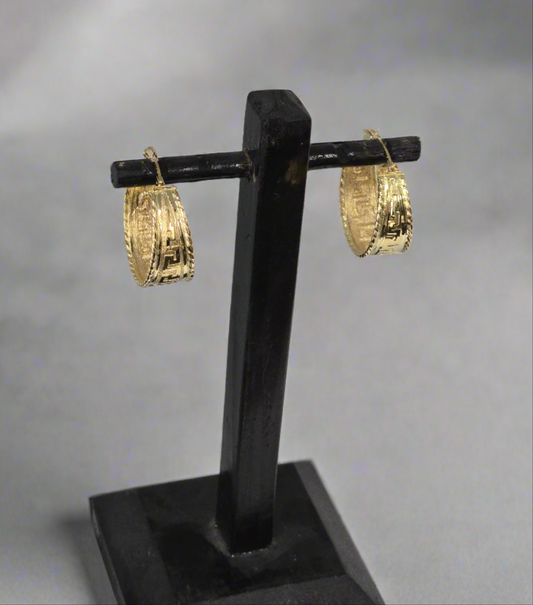 14kt Yellow Gold Hoop Earings